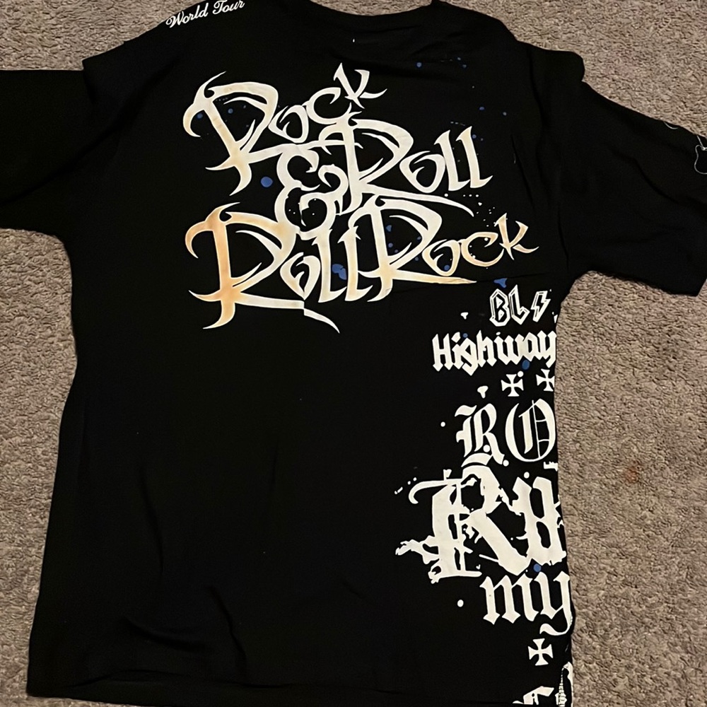Mens Black Label tee shirt 4XL